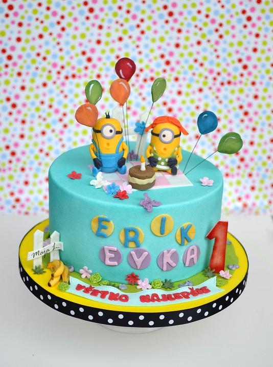 Mimoni, torta, Rozprávkové torty Mimoni, torta, Rozprávkové torty, mayaL30, 1