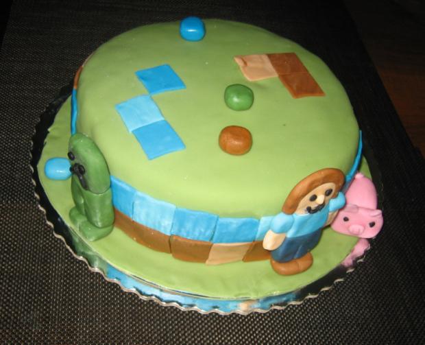 Minecraft, torta, Narodeninové torty Minecraft, torta, Narodeninové torty, helenah, 1