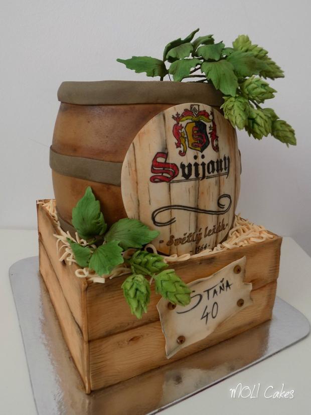 Pivný súdok, torta, Narodeninové torty Pivný súdok, torta, Narodeninové torty, MOLI Cakes, 1