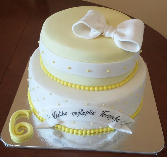 bielo žltá, torta, Narodeninové torty, MK martina, 1