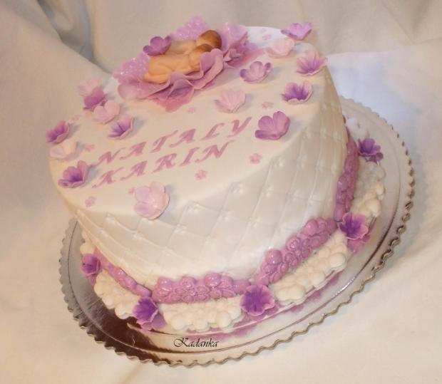 Na krstiny pre dvojčatá, torta, Torty na krstiny, Kadanka, 1