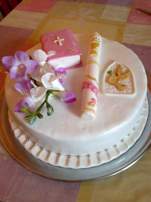 Prvé sväté prijimanie, torta, Torty na cirkevné sviatky Prvé sväté prijimanie, torta, Torty na cirkevné sviatky, lajana, 1