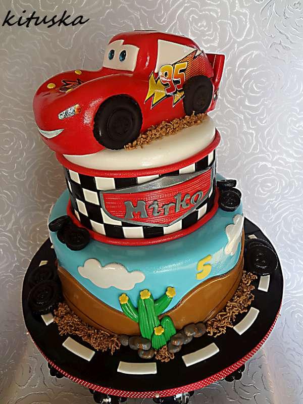 cars - McQueen, torta, Torty autíčka, vláčiky cars - McQueen, torta, Torty autíčka, vláčiky, kituska, 1
