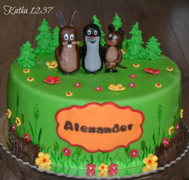 krtko s kamarátmi, torta, Rozprávkové torty krtko s kamarátmi, torta, Rozprávkové torty, katka1237, 1