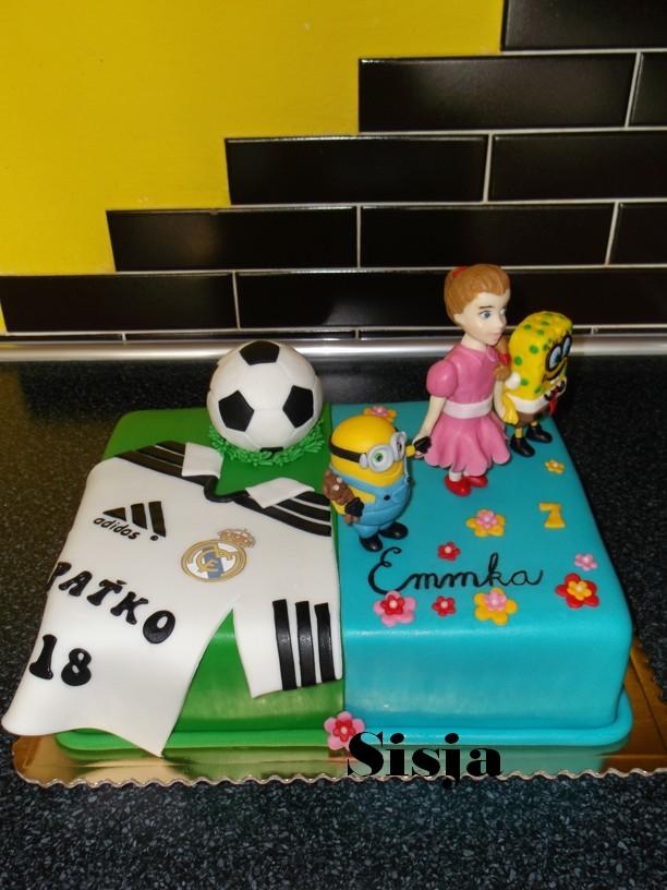 Pre dvoch oslávencov, torta, Ostané torty pre deti, Sisja, 1