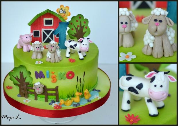 farma, torta, Torty so zvieratkami farma, torta, Torty so zvieratkami, mayaL30, 1