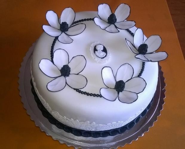 Bielo-čierna elegancia, torta, Narodeninové torty Bielo-čierna elegancia, torta, Narodeninové torty, dasakrup, 1