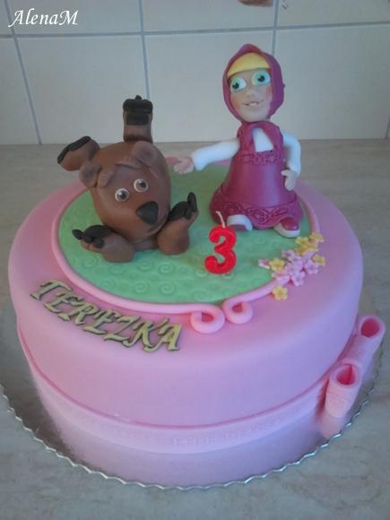 Máša a medveď, torta, Rozprávkové torty, AlenaM, 1