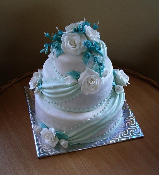 tyrkysova, torta, Svadobné torty tyrkysova, torta, Svadobné torty, krihanka, 1