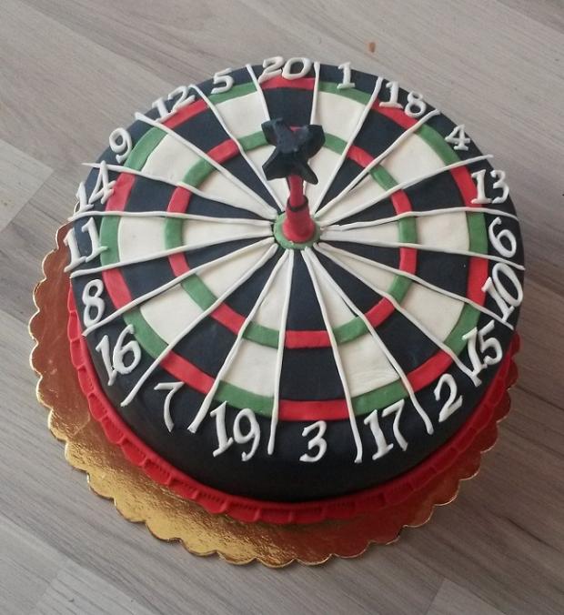 Terč na šípky, torta, Športové torty, KatarínaBA, 1