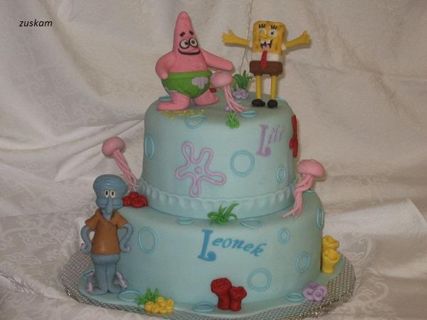 spongebob, torta, Rozprávkové torty, zuskam, 1