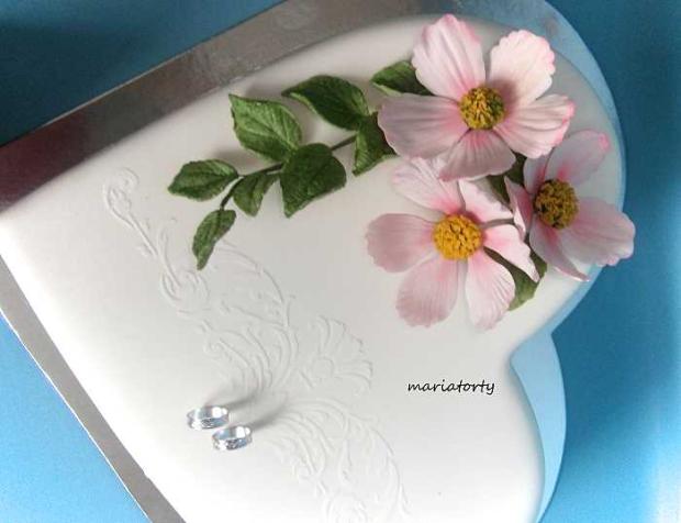 svadobné srdce, torta, Svadobné torty svadobné srdce, torta, Svadobné torty, maria285, 2