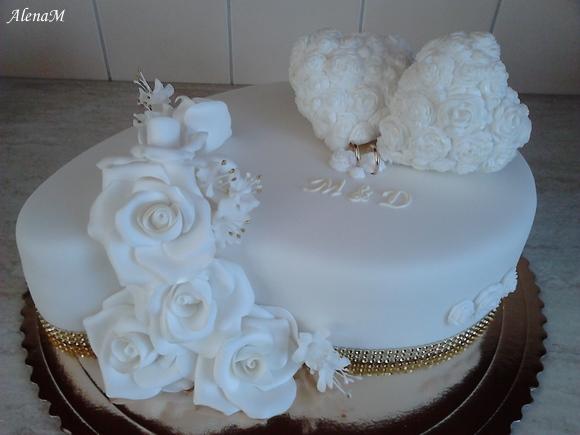 Svadobná, torta, Svadobné torty, AlenaM, 1