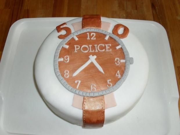 hodinky, torta, Narodeninové torty, vvierka, 1