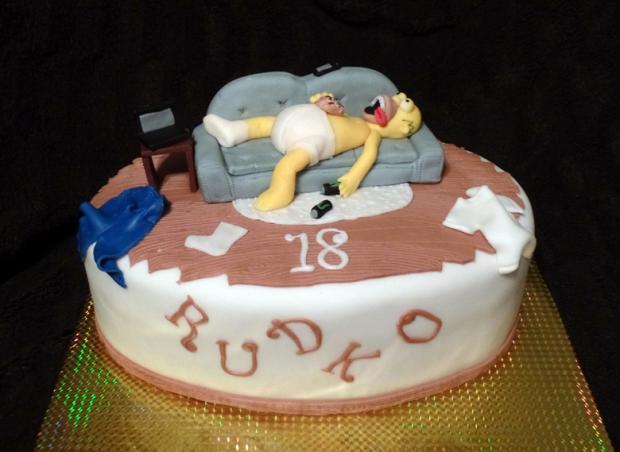 Homer Simpson, torta, Narodeninové torty Homer Simpson, torta, Narodeninové torty, Mirka02, 1
