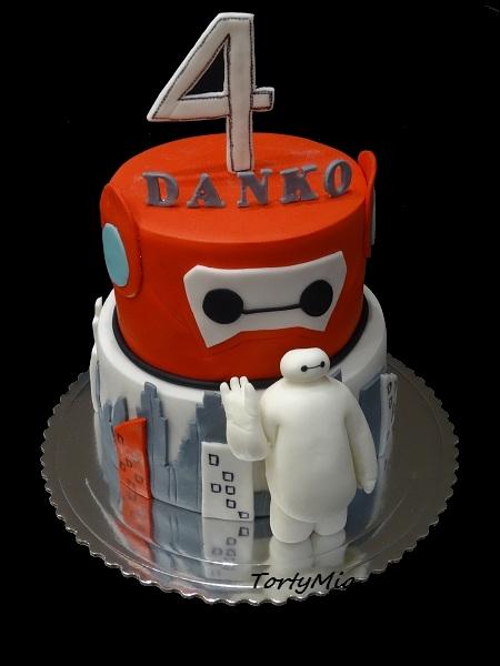 Veľká 6 - Baymax, torta, Rozprávkové torty Veľká 6 - Baymax, torta, Rozprávkové torty, TortyMia, 1