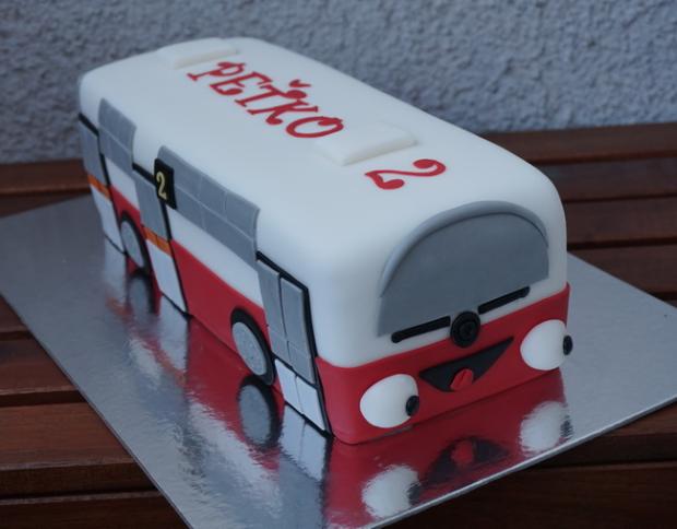 Autobus, torta, Torty autíčka, vláčiky Autobus, torta, Torty autíčka, vláčiky, zabinka, 2