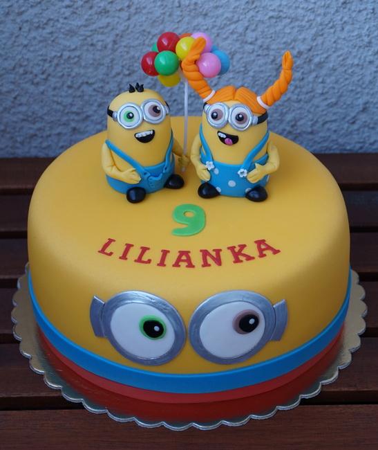 Mimoni, torta, Rozprávkové torty, zabinka, 1