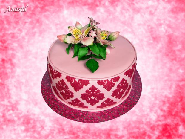 s atromériou, torta, Narodeninové torty s atromériou, torta, Narodeninové torty, anasul, 1