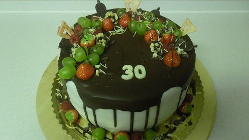 čokoládová ovocná, torta, Čokoládové torty, Ivka29, 1
