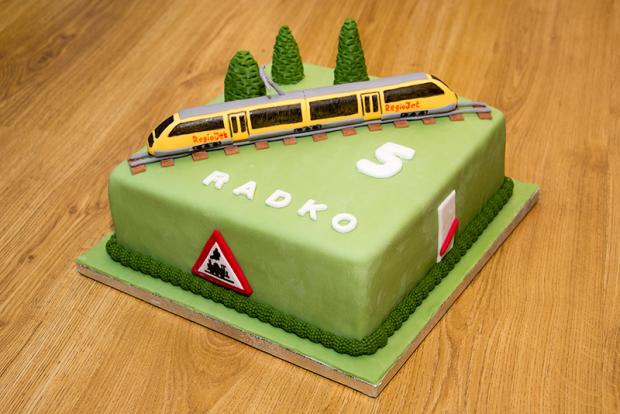 Vlak Regiojet, torta, Torty autíčka, vláčiky Vlak Regiojet, torta, Torty autíčka, vláčiky, Katie, 1