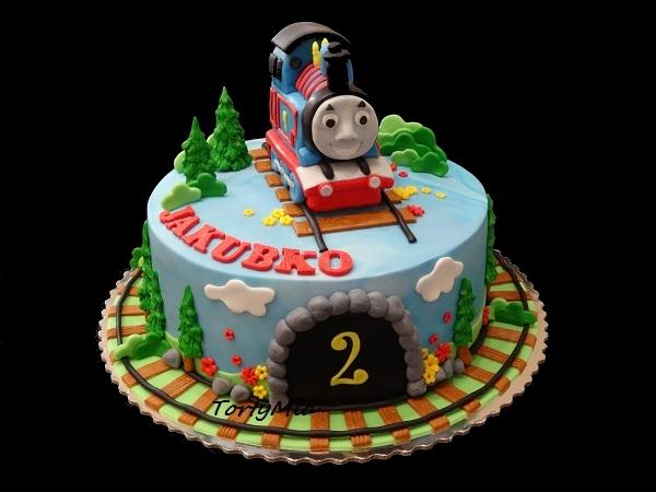 Vláčik Tomáš, torta, Rozprávkové torty, TortyMia, 1