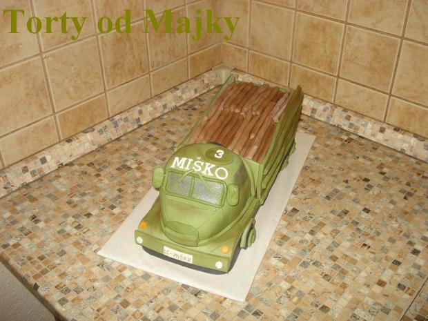 Praga V3S, torta, Torty autíčka, vláčiky, drobecek, 1