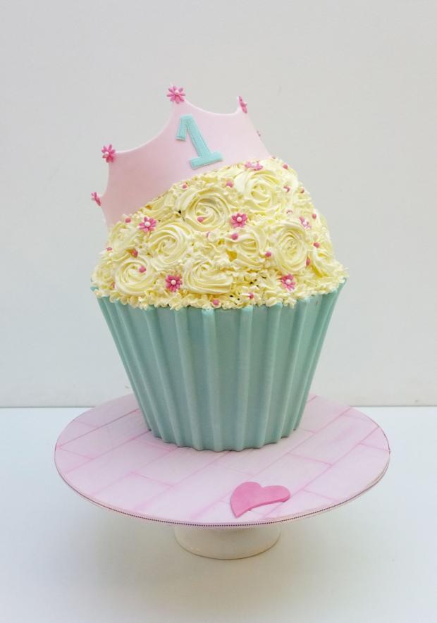 Veľky cupcake pre malú princeznú, torta, Ostané torty pre deti, SWEETarchitect, 3