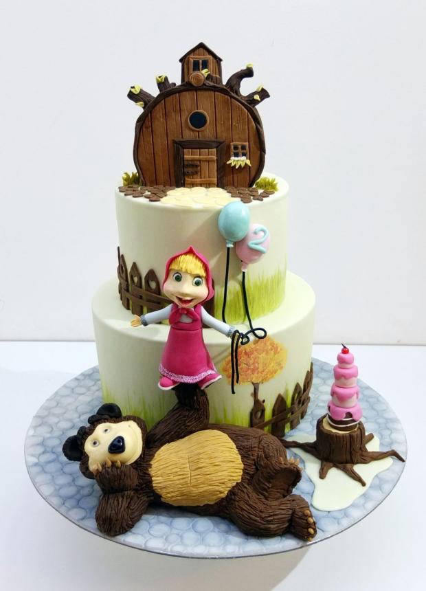 Tortička z rozprávky Máša a medveď, torta, Rozprávkové torty Tortička z rozprávky Máša a medveď, torta, Rozprávkové torty, SWEETarchitect, 1