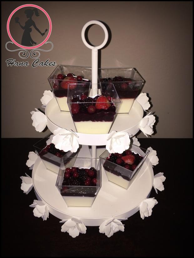 Panna cotta s lesným ovocím, torta, Zákusky Panna cotta s lesným ovocím, torta, Zákusky, HanaCakes, 1