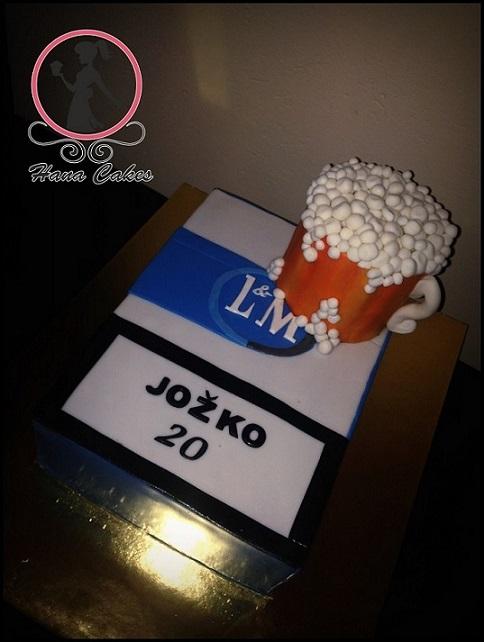 LM + pivo, torta, Narodeninové torty LM + pivo, torta, Narodeninové torty, HanaCakes, 1