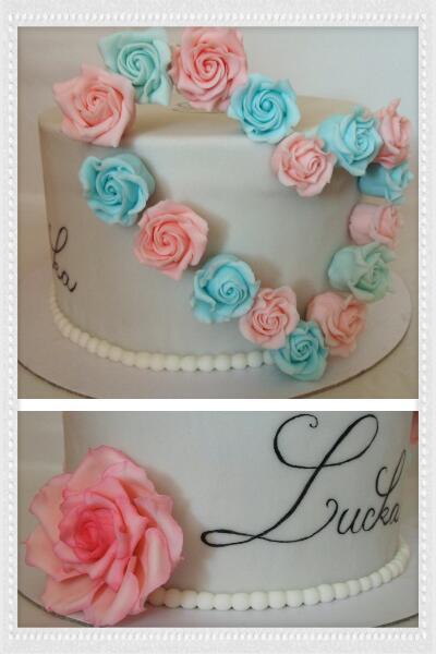 Srdiecko z ruzi, torta, Narodeninové torty Srdiecko z ruzi, torta, Narodeninové torty, veroc, 1