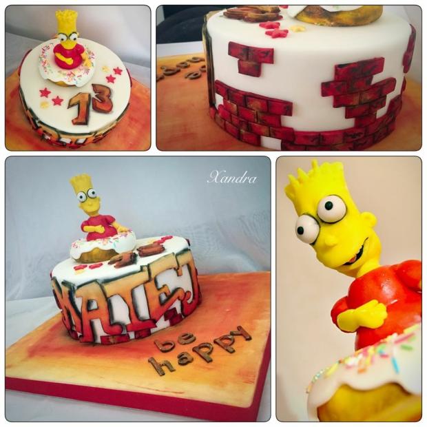 Burt SIMPSON Graffiti, torta, Narodeninové torty Burt SIMPSON Graffiti, torta, Narodeninové torty, by Ivon, 2
