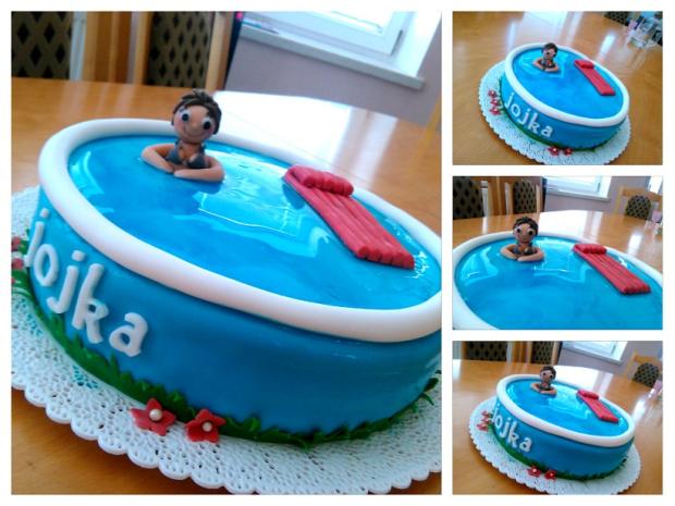 bazén, torta, Narodeninové torty, anna.molly, 1