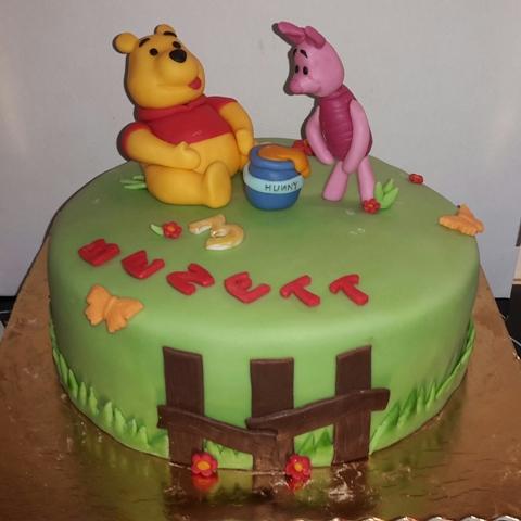 Macko Pu a prasiatko, torta, Rozprávkové torty, barborenka, 1