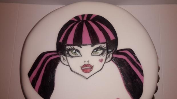 Monster High - Draculaura, torta, Rozprávkové torty, barborenka, 2