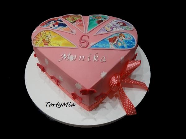 Winx, torta, Rozprávkové torty, TortyMia, 1