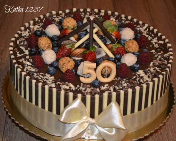 čokoládová k 50tke, torta, Čokoládové torty, katka1237, 1