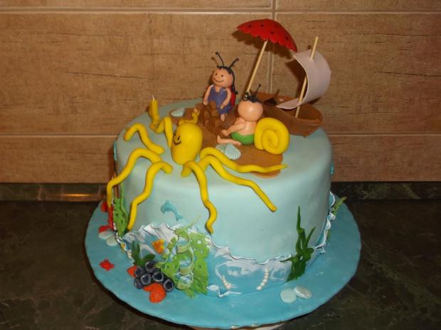 Bogyó és Babóca na pláži :), torta, Rozprávkové torty, janinka1122, 3