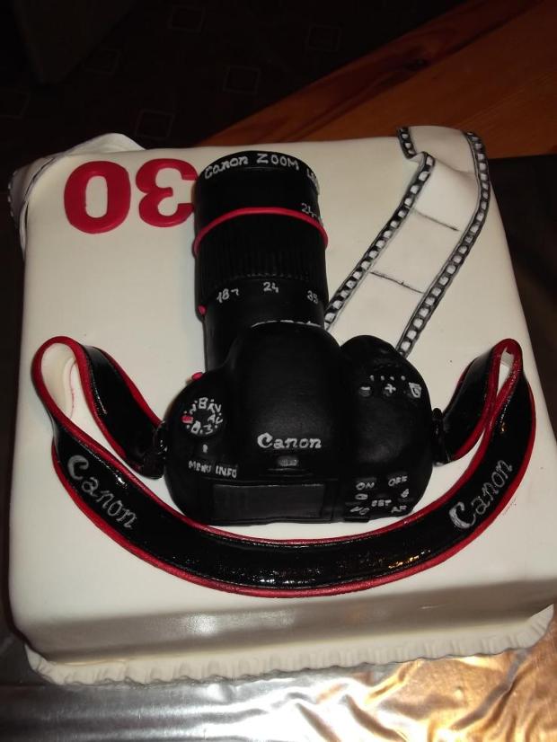 Fotoaparát Canon, torta, Narodeninové torty Fotoaparát Canon, torta, Narodeninové torty, cecil, 2