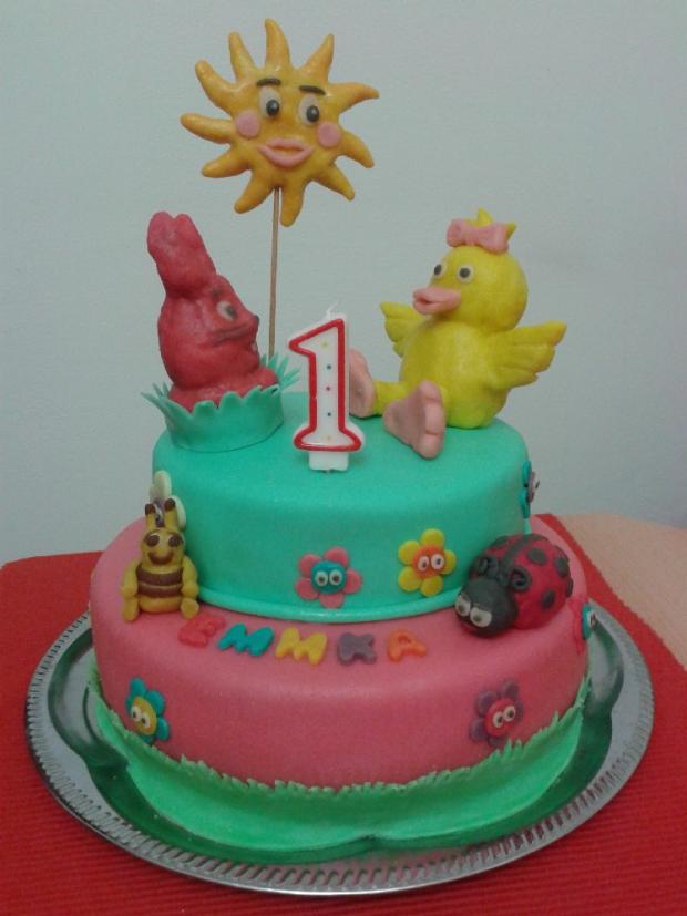 Detska torta k 1. narodeninam, torta, Ostané torty pre deti, N a D, 1