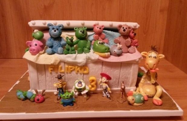 Krabica s hračkami, torta, Rozprávkové torty Krabica s hračkami, torta, Rozprávkové torty, adelka22, 1