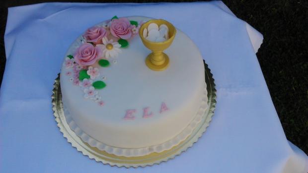 Na prvé sv. prijmanie, torta, Torty na cirkevné sviatky Na prvé sv. prijmanie, torta, Torty na cirkevné sviatky, luluhs, 1