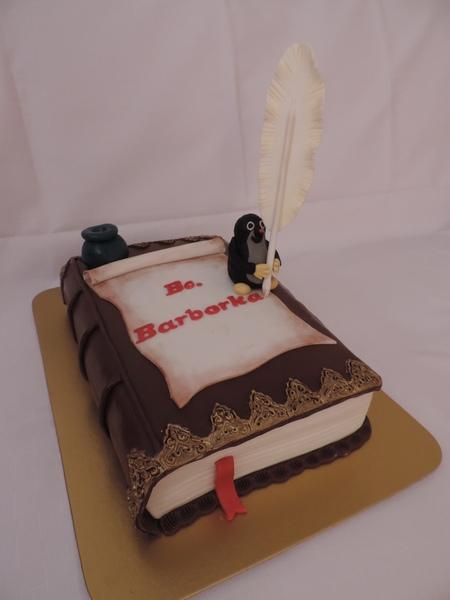kniha s krtkom k promóciám, torta, Torty - škola, stužková, luluhs, 1