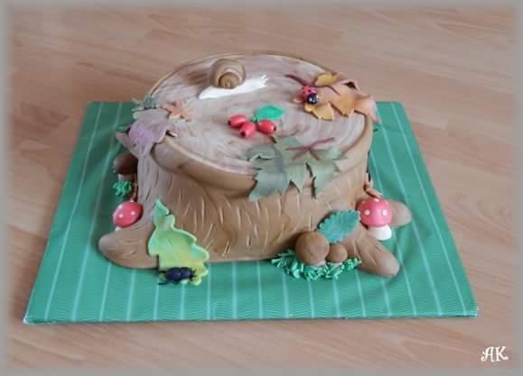 Kmeň stromu, torta, Narodeninové torty, adinek, 1