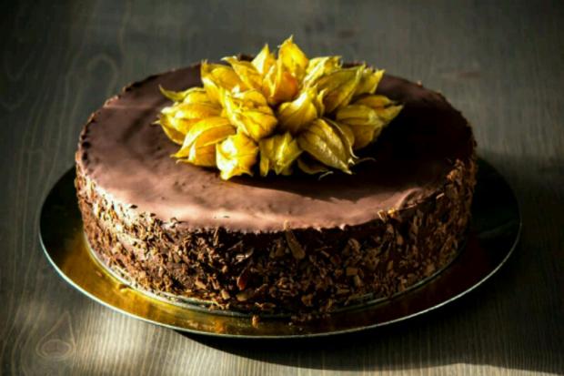 Narodeninová čoko gaštan , torta, Čokoládové torty, Janiinka, 1