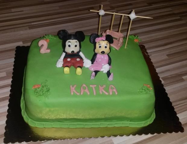 Mickey a Minnie, torta, Rozprávkové torty, KatarínaBA, 1