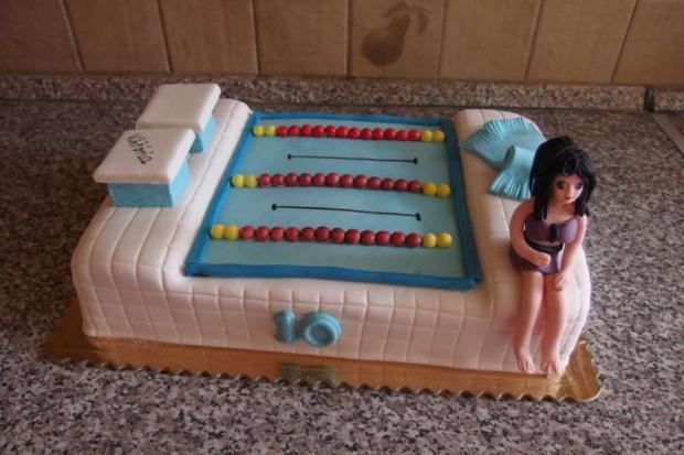 Bazén, torta, Športové torty, Janka.S, 1