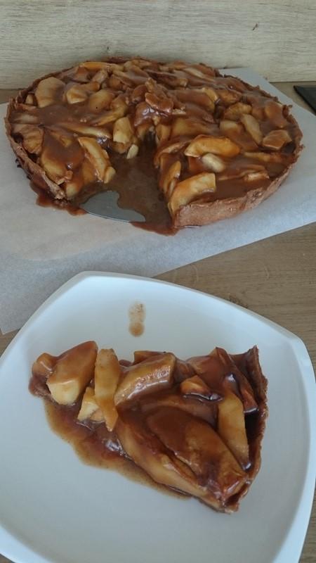 Jablkovo karamelovy tart , torta, Zákusky Jablkovo karamelovy tart , torta, Zákusky, Torty bez muky, 1