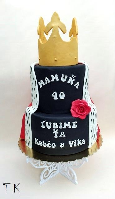s korunou , torta, Narodeninové torty, TORTY Klaudia, 1